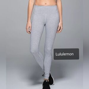 Lululemon Turn Around Ruched Heathered Herringbone Leggings
